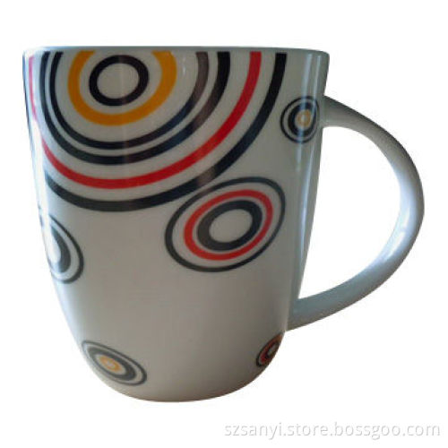 Porcelain Mug with Popular Style, 330cc Capacity